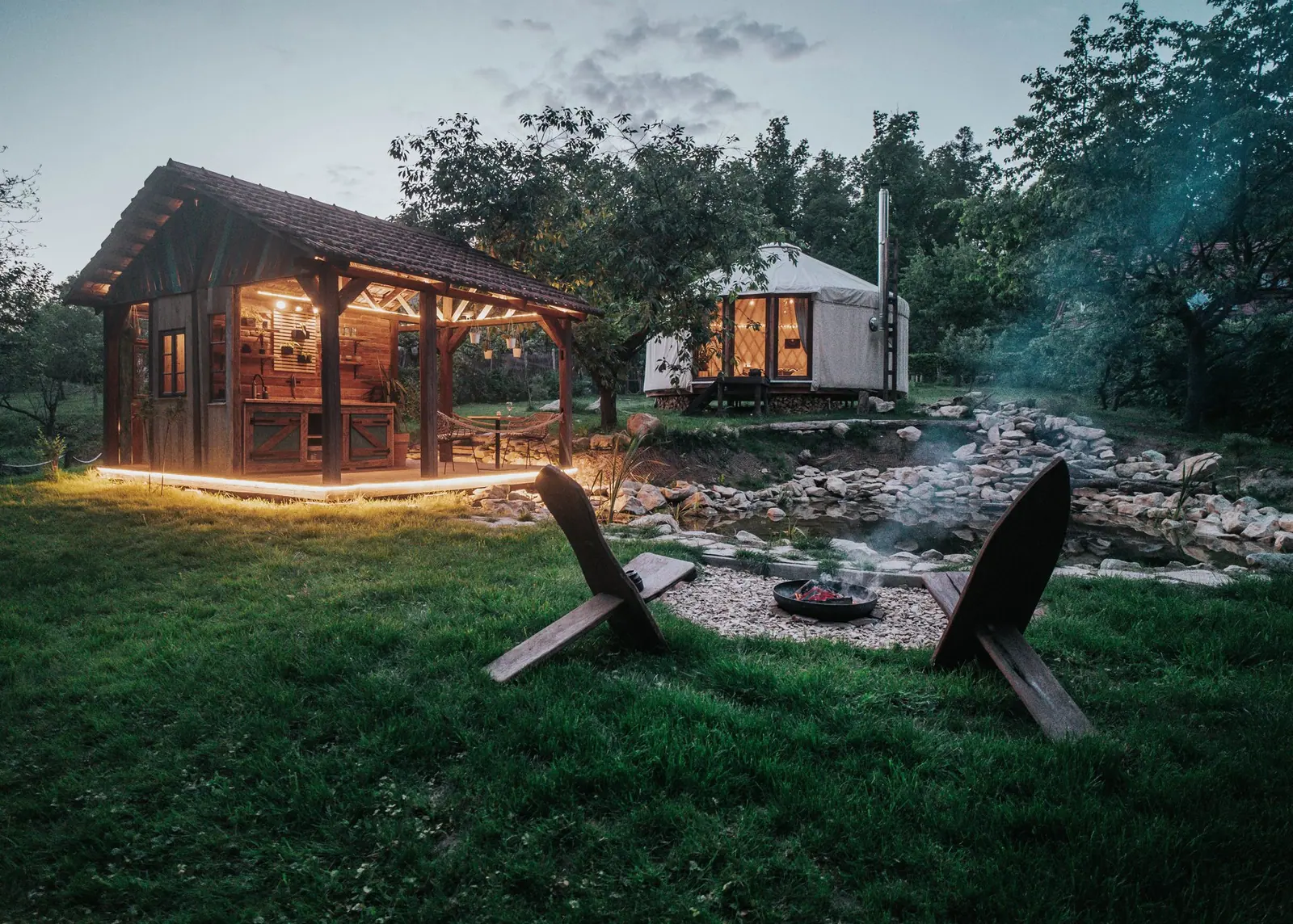 Glamp večer